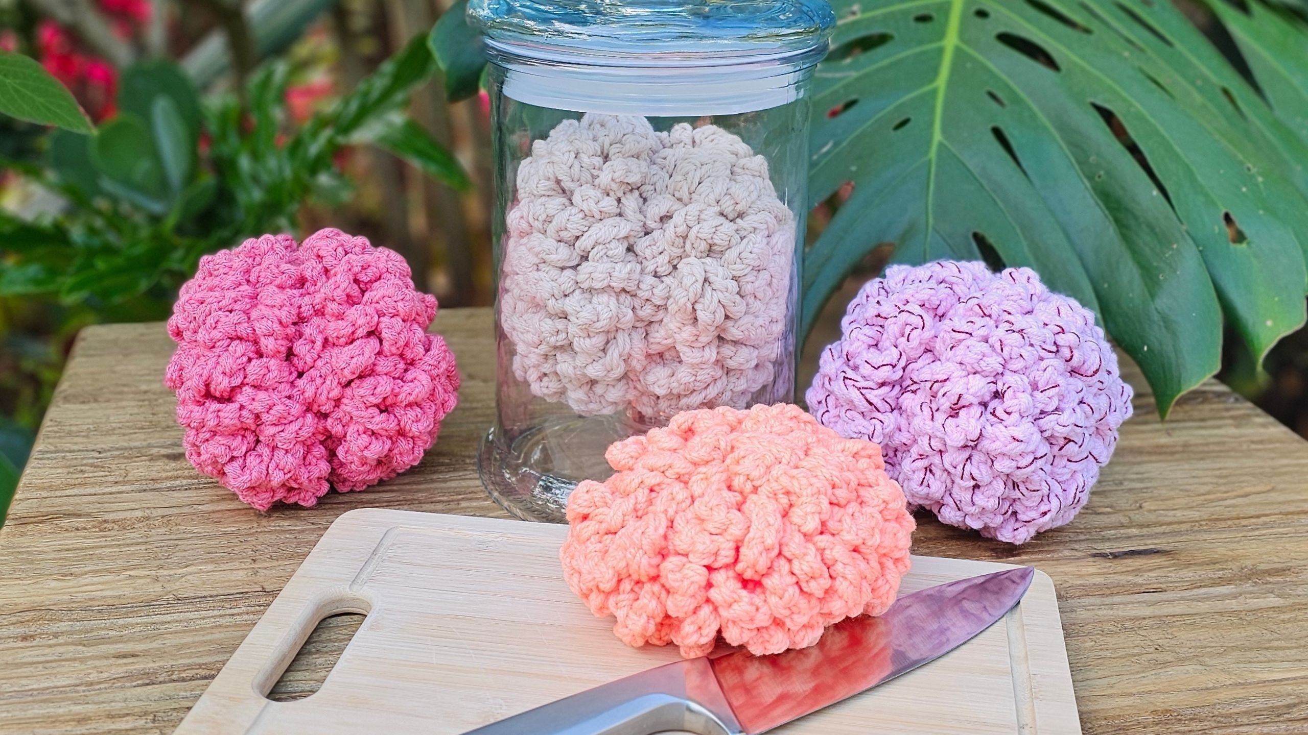 Easy DIY Halloween Crochet Brain Pattern to Make In Minutes!