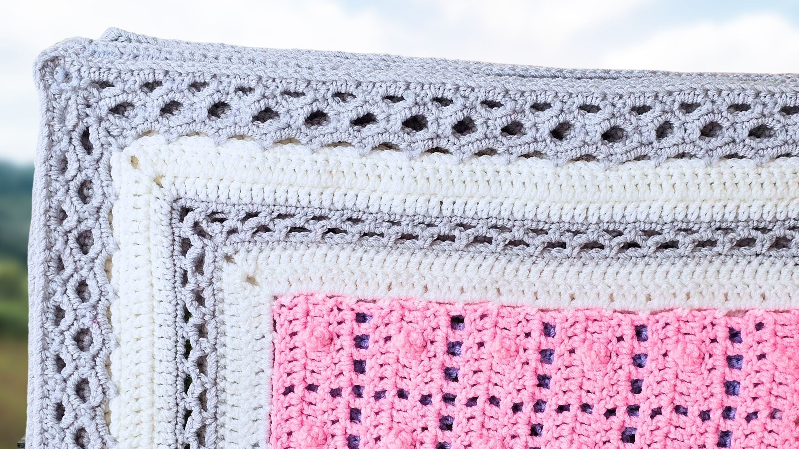 Flat Braid Join Crochet Border: Step-by-Step for Any Size Blanket!