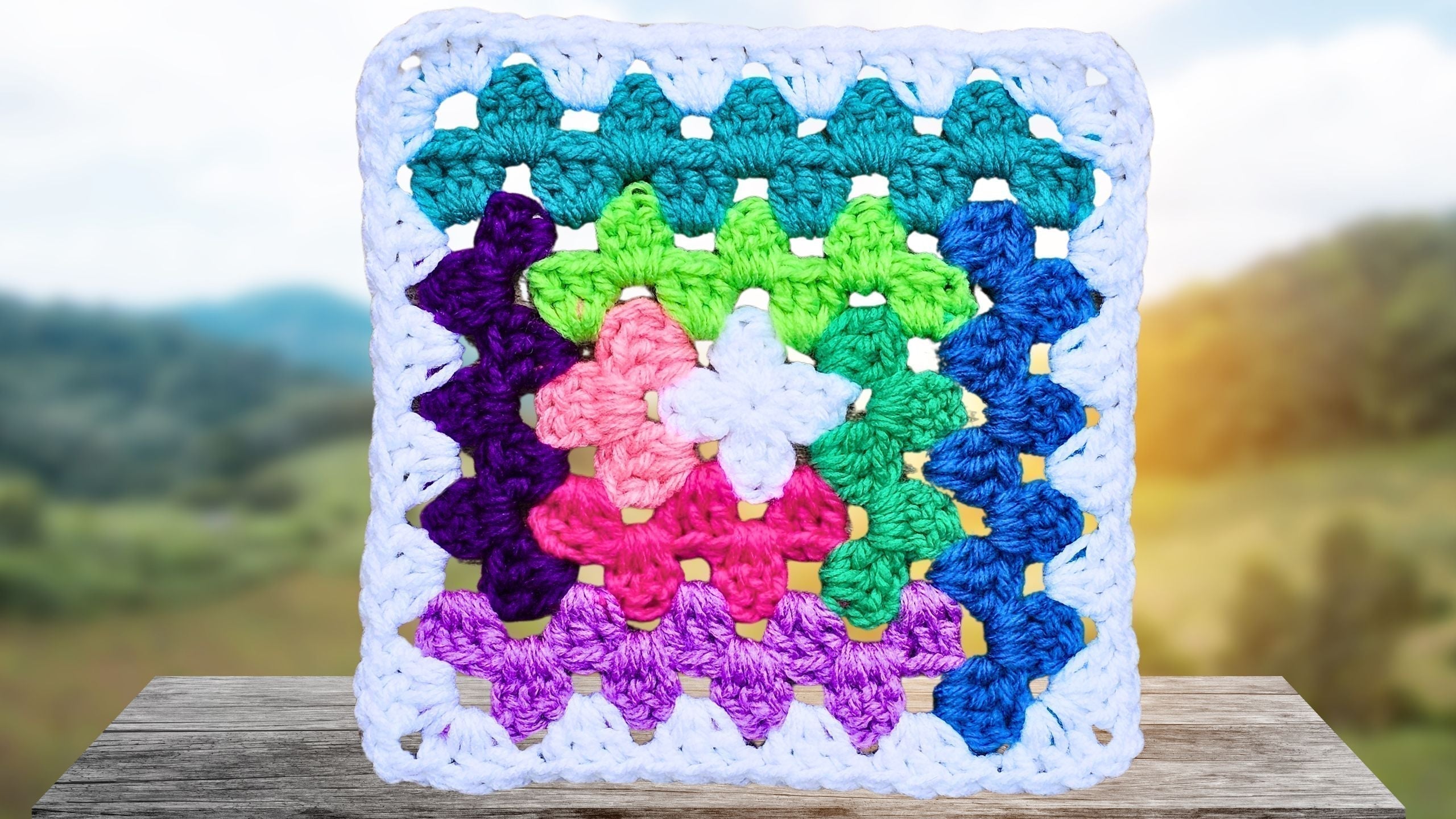 Easy Log Cabin Granny Square Crochet Pattern: Step-by-Step!