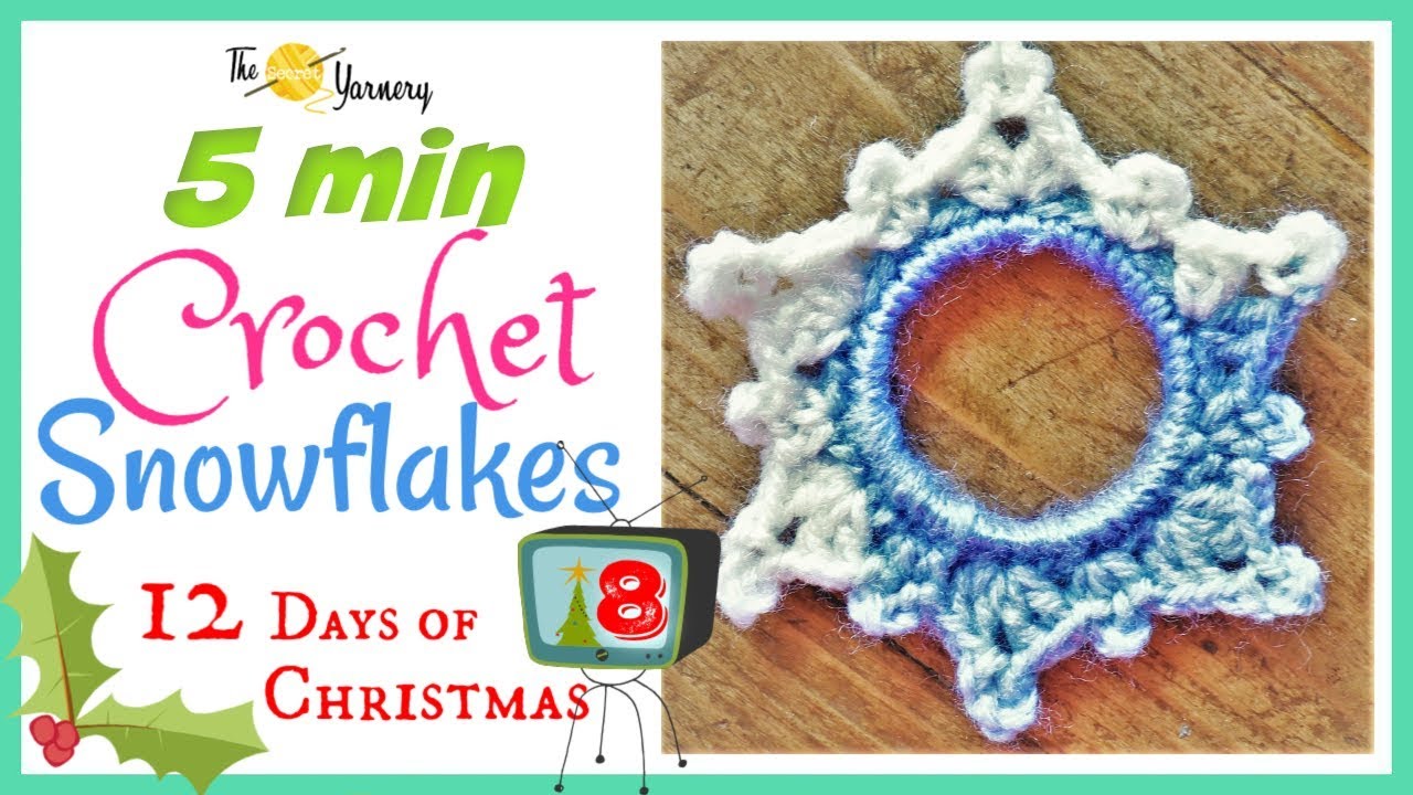 5 Minute Crochet Snowflake Pattern: Easy, No Starch, Eco-Friendly Ornaments