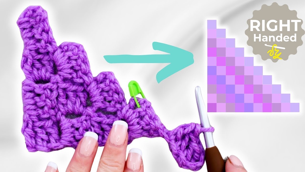 Easy Crochet: How to Increase in C2C & Make the Perfect Triangle!