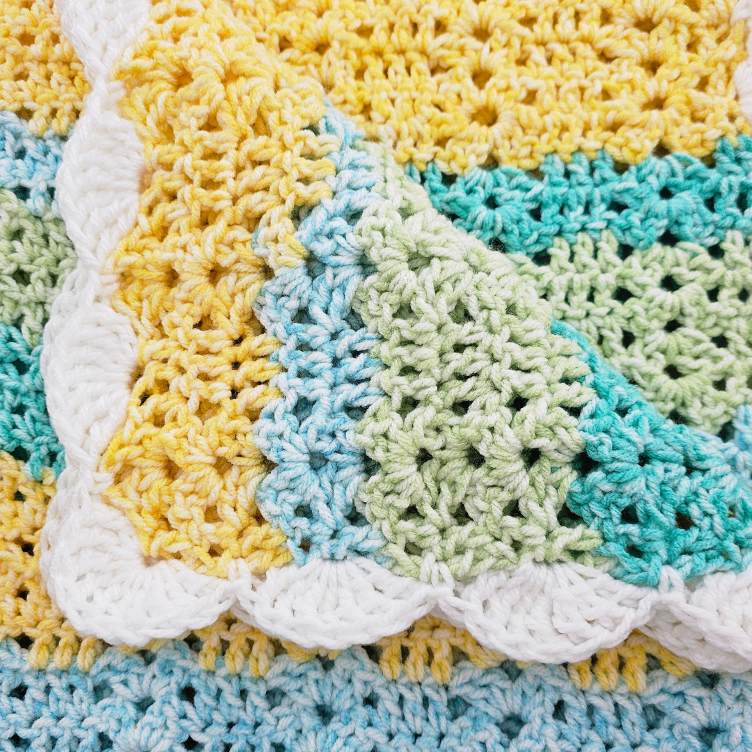 How-to-Make-a-Beautiful-Wandering-Granny-Crochet-Blanket-Quick-Simple Secret Yarnery