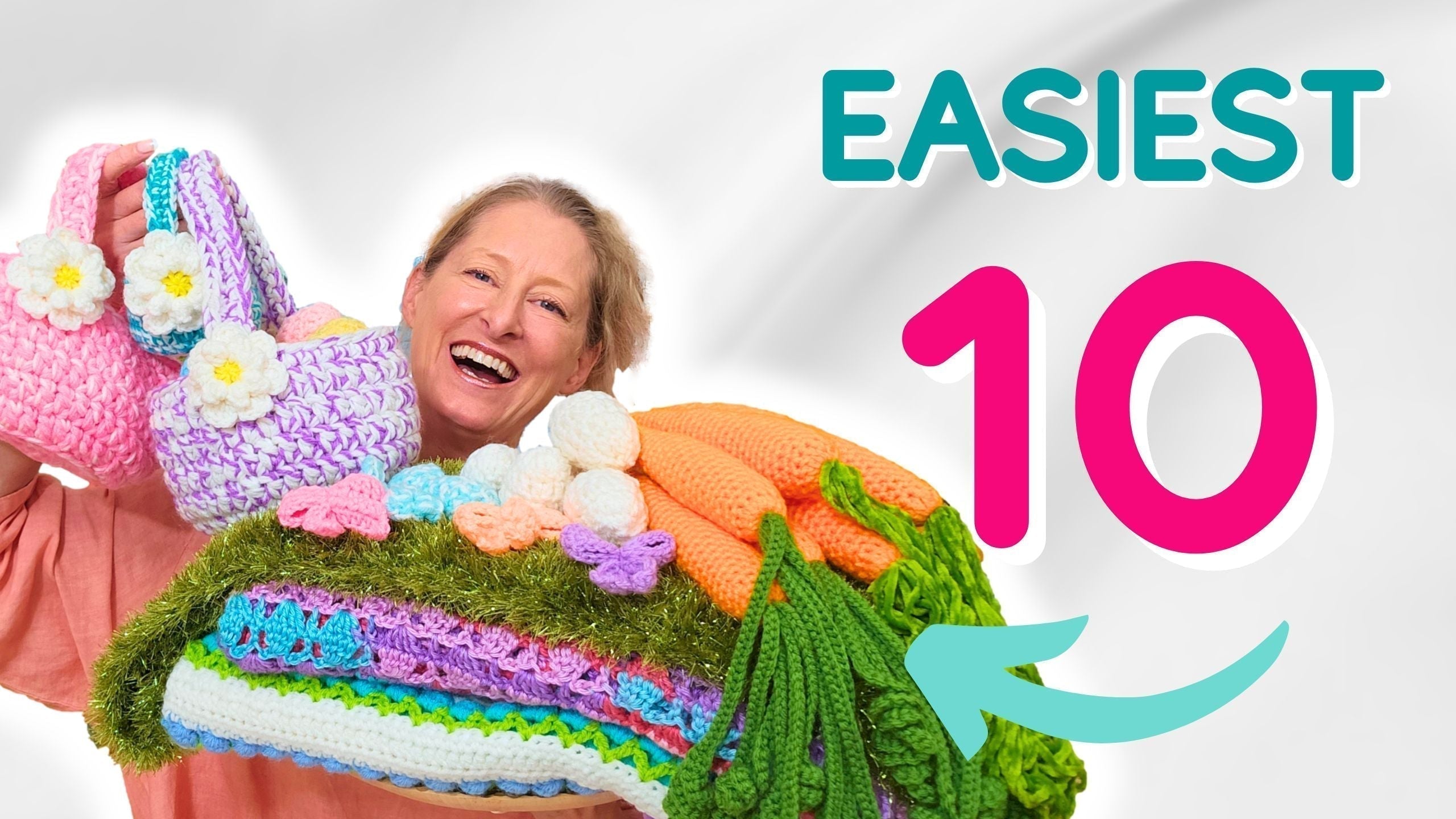 The Ultimate EASY Crochet  Project List for Easter 2025