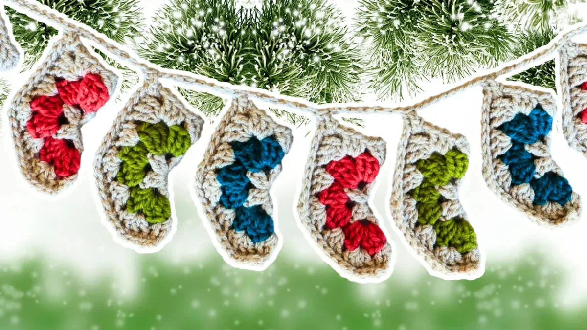 12 Days of Christmas Crochet Countdown: Make Festive Stockings Today! - Secret Yarnery