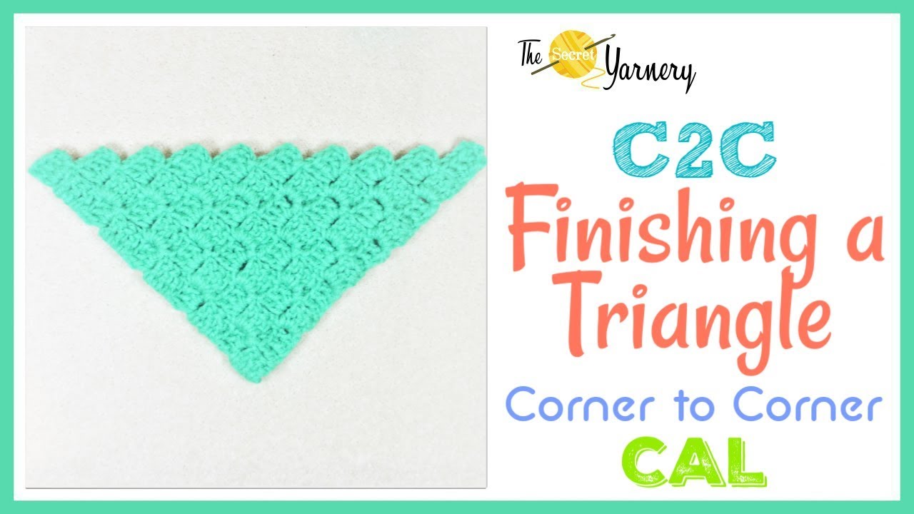 Easy Crochet C2C Triangle Finish: Step-by-Step Guide!