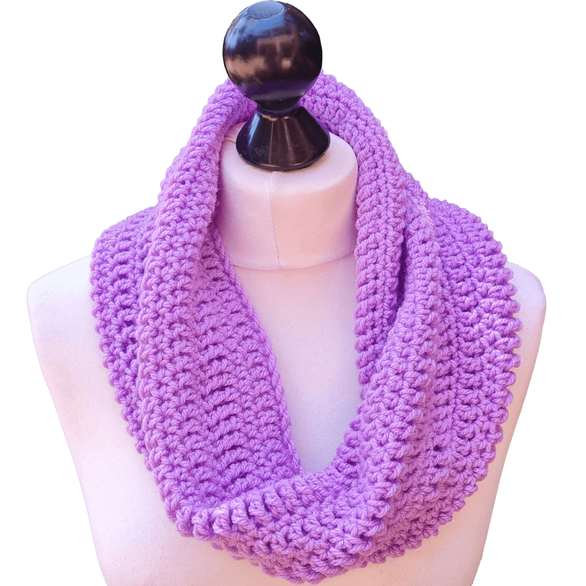 Easy Stitch Sampler Cowl - Easy to Follow Written Crochet Pattern - The Secret Yarnery