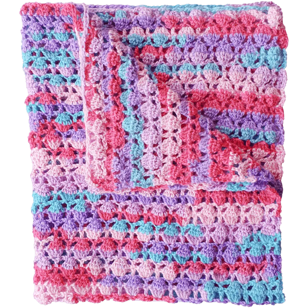 Eggtastic Easy Spring Crochet Blanket