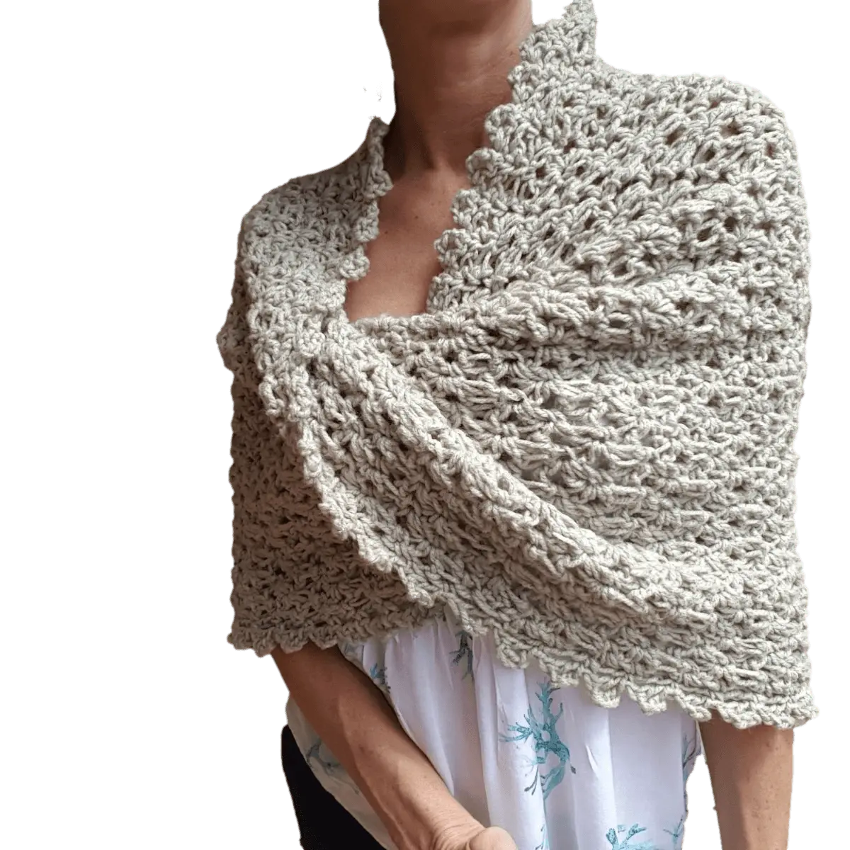 Hug Shrug – Easy Crochet Wrap Pattern for Cozy Comfort