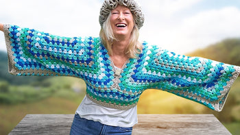 Crochet Granny Square Sweater Tutorial (Two Squares) 2026 Secret Yarnery