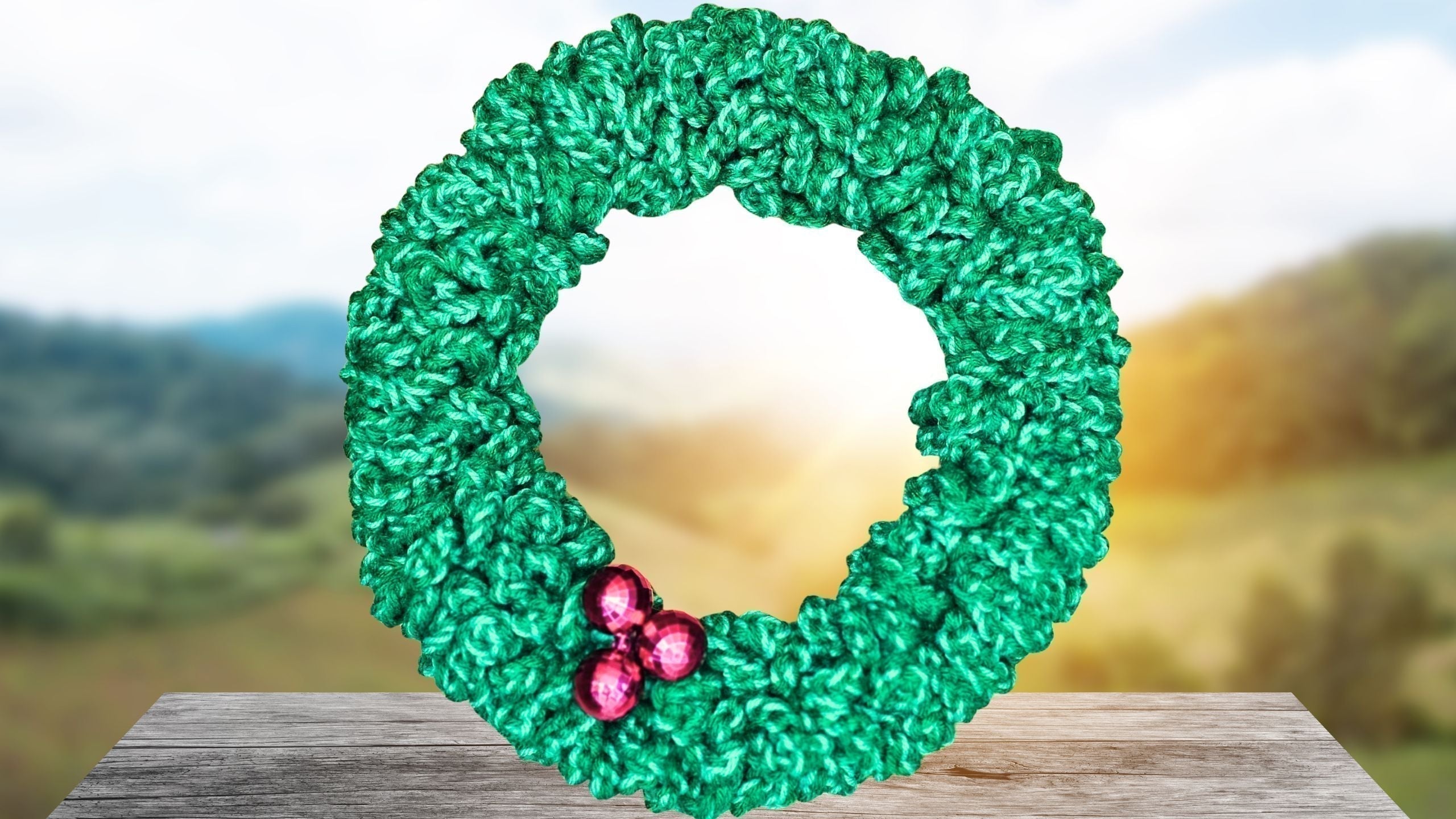 Crochet Christmas Wreath (Beginner-Friendly, Fast, and Festive)