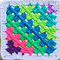 How to Crochet Colorful Diagonal Granny Squares the Easy Way