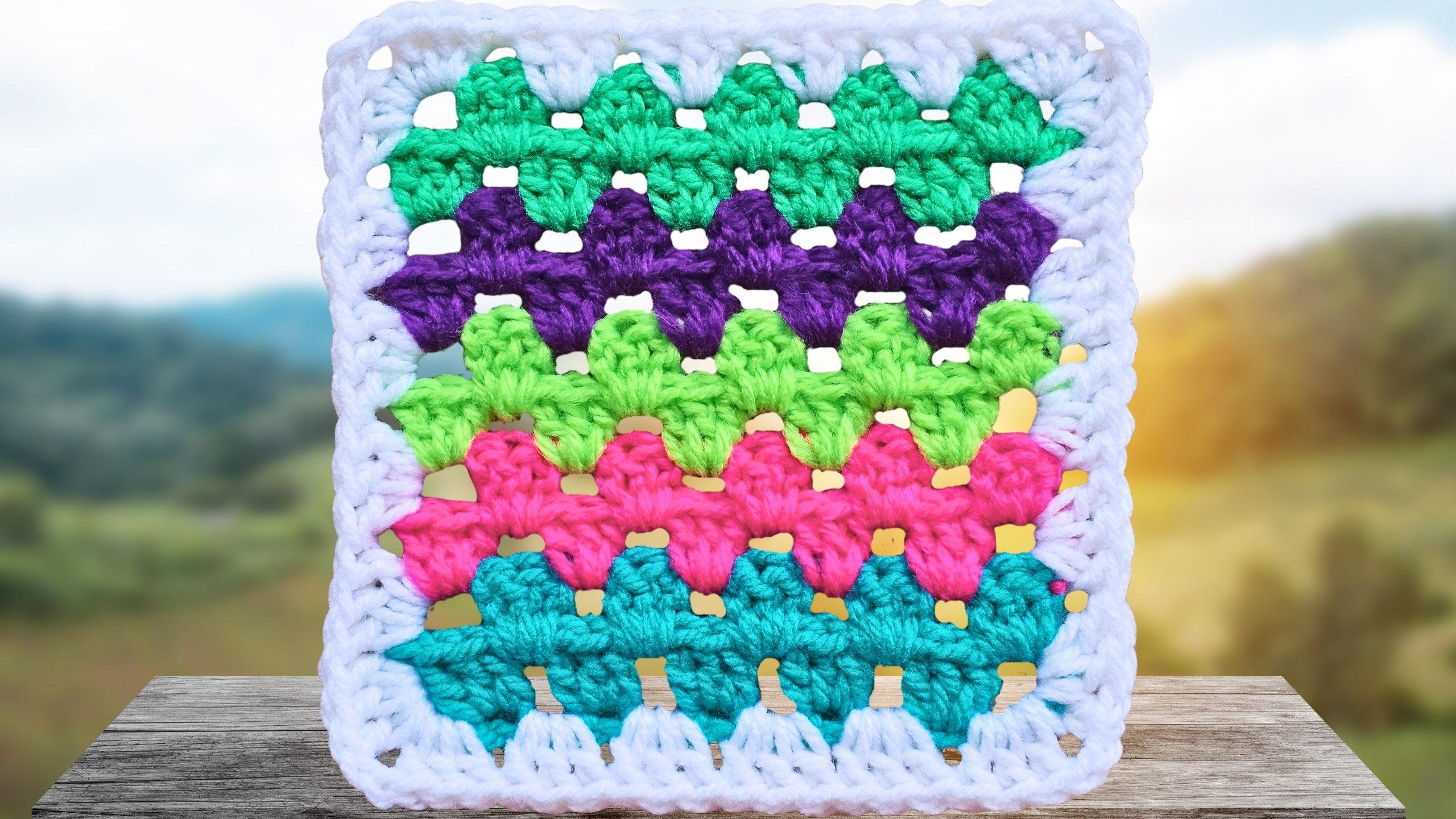 Perfect Striped Crochet Squares: Easy Step-by-Step Pattern