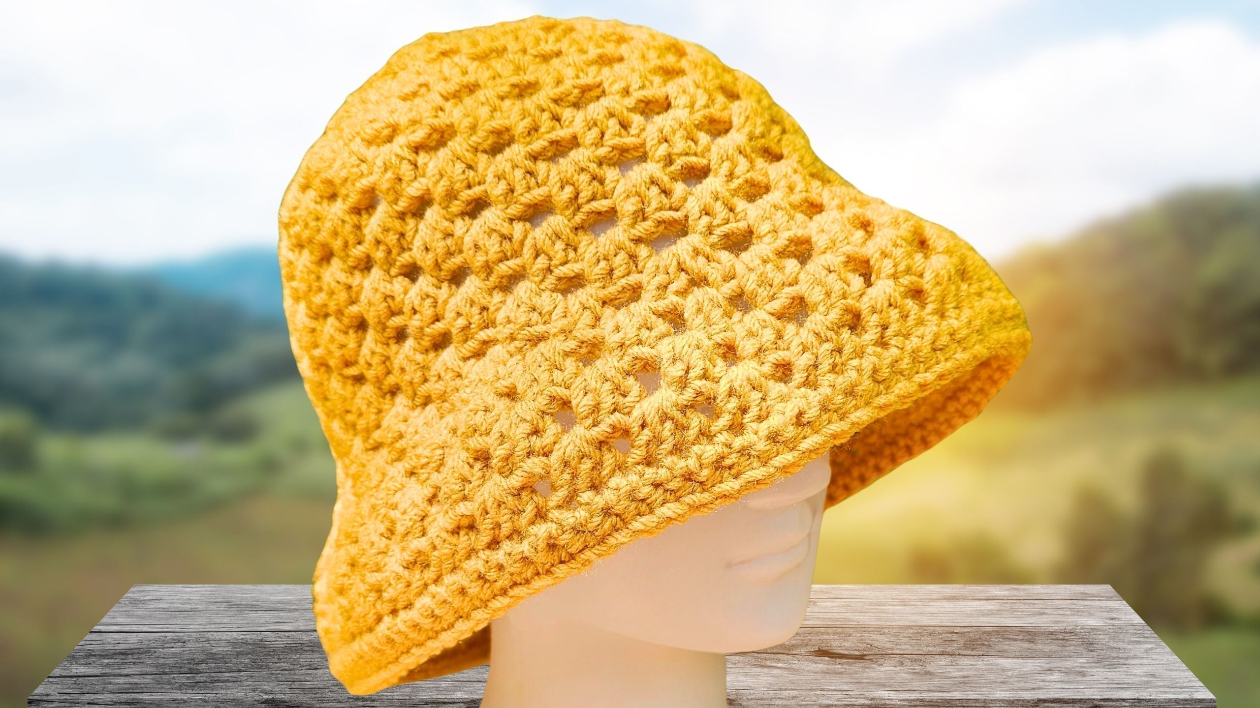 The Easiest One Color Bucket Hat That You Can Make Today!