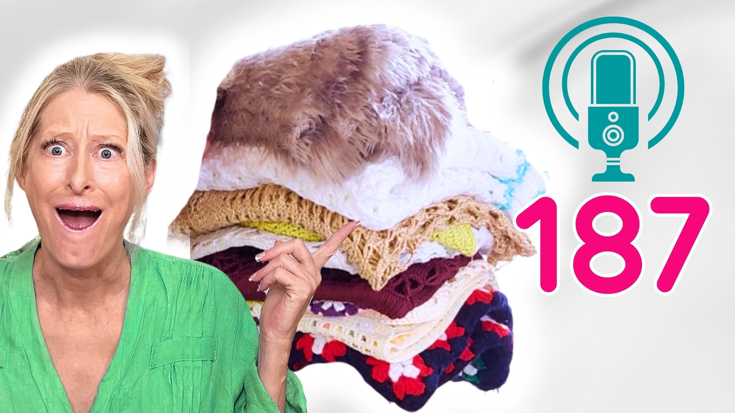 Crochet Podcast 187: Crochet Thrift Store Finds & Hook Review Update