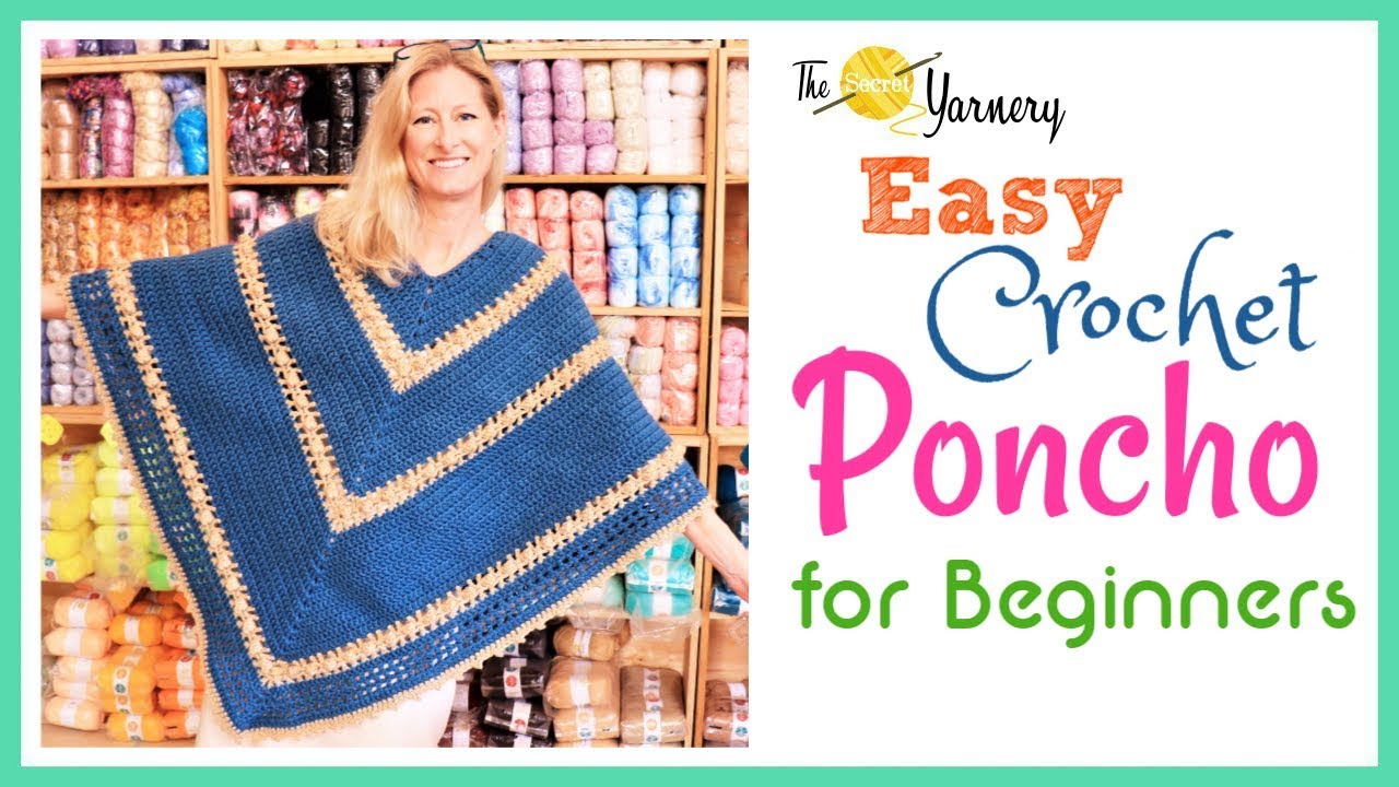 Easy Crochet Poncho for Beginners | Simple Step by Step Guide in 2025