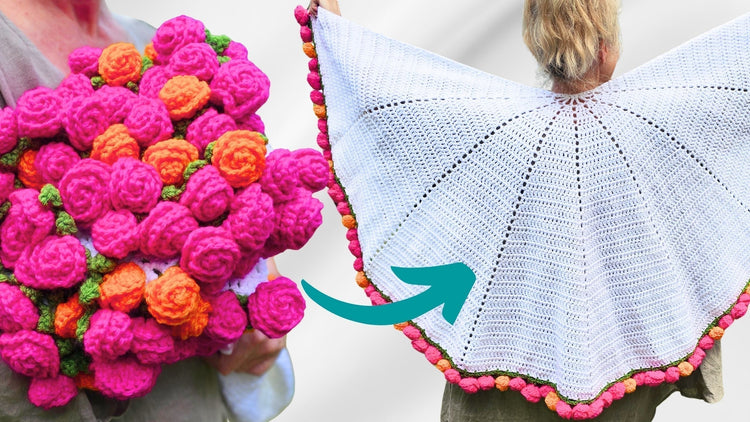 Crochet Bouquet Shawl: Step-by-Step Pattern for a Cozy Wrap