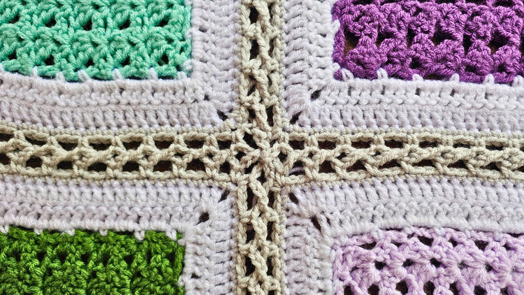 Part-14-Secret-Stitches-Easy-Stitch-Sampler-Blanket-Pattern Secret Yarnery