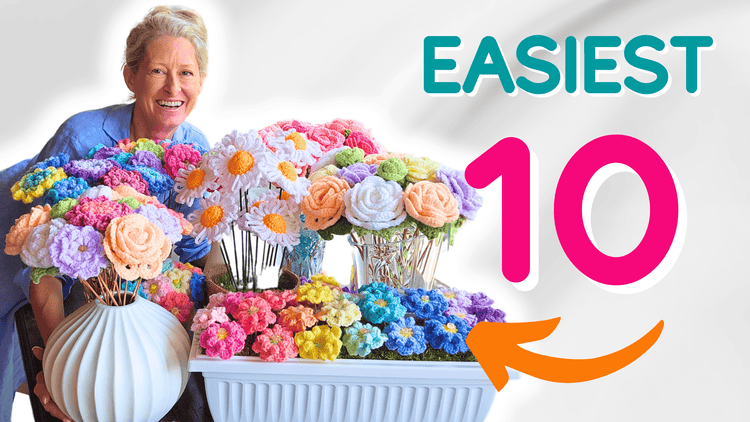 Washable-Crochet-Flower-Bouquets-Top-10-Free-Patterns-2026 Secret Yarnery