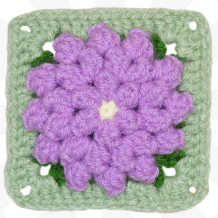 How-to-Crochet-a-Flower-Granny-Square-Easy-Bloomscape-CAL-2023 Secret Yarnery