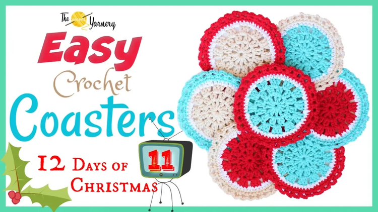 Easy-Crochet-Coaster-Pattern-for-Beginners-Step-by-Step-Tutorial Secret Yarnery