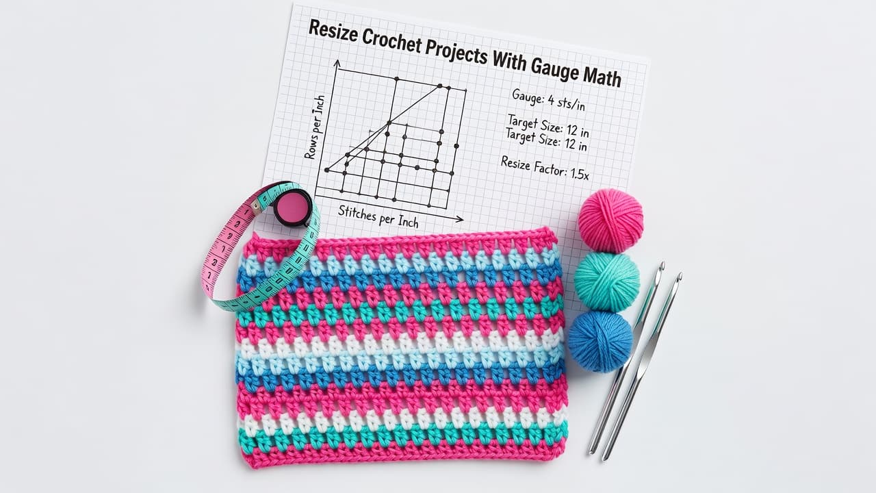 Resize Crochet Projects With Gauge Math: 2026 Guide