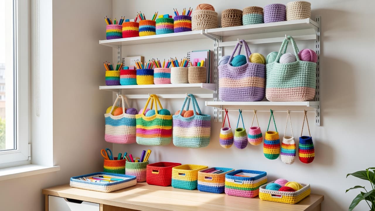 Back-to-School Crochet Organization Ideas for Small Spaces