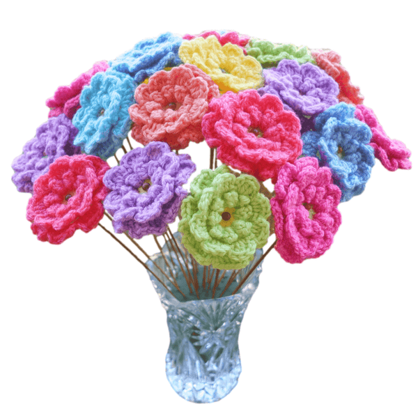 Crochet flowers patterns Secret Yarnery