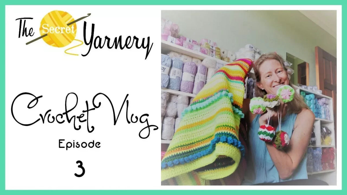 Crochet Podcast Episode 3 - Fresh Projects, Craft Fair Prep, and Fun Cat Toys - Secret Yarnery