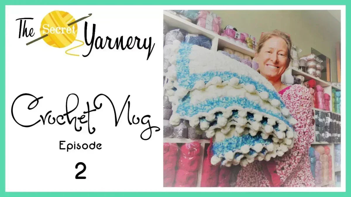 Crochet Podcast Ep 2 - Chenille Blanket, Slipper, Granny Bag