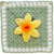 Daffodil 3D Crochet Flower Granny Square - BloomScape CAL 9 - Secret Yarnery