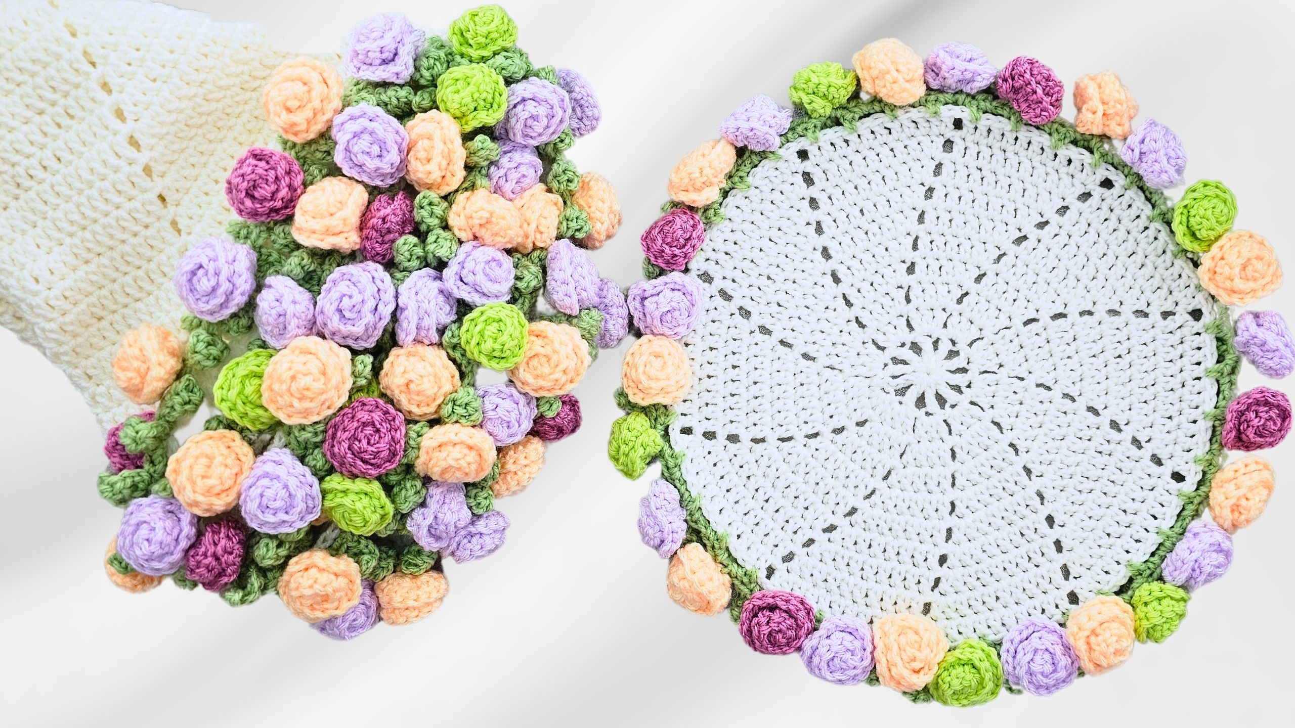 Easy Crochet Rose Blanket, Beginners: A Bouquet of Warmth and Beauty