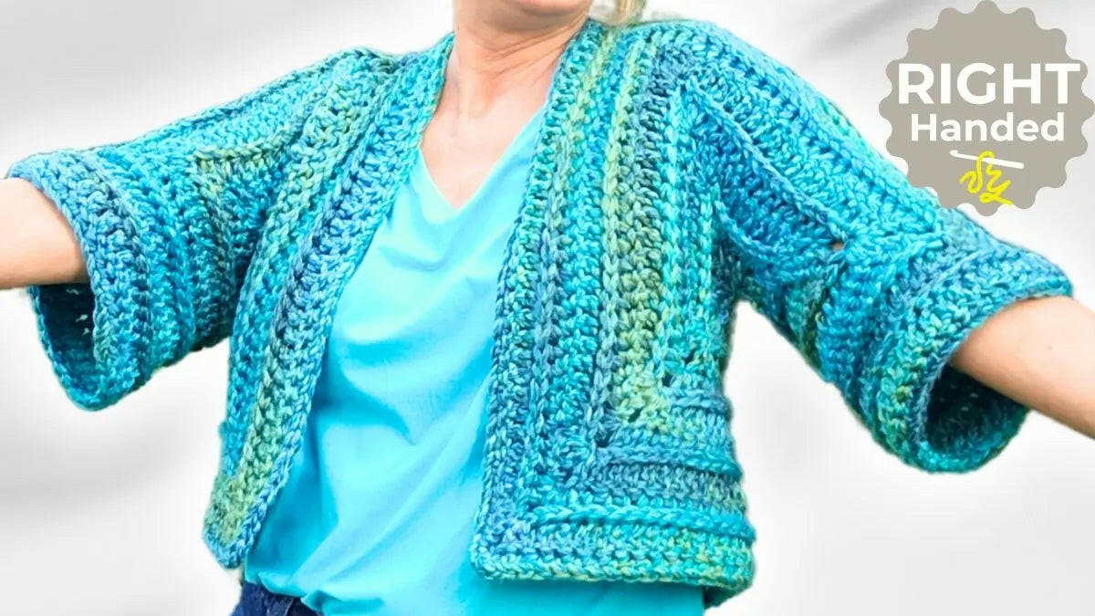 Crochet a Sweater in One Day: Quick & Easy Hexagon Cardigan Tutorial!