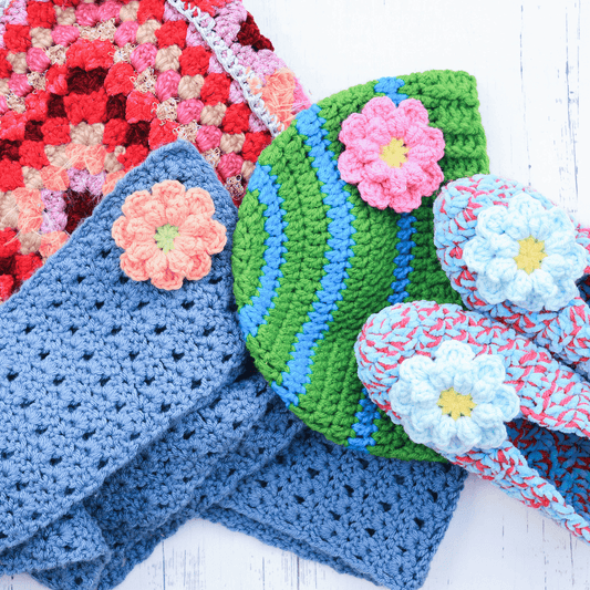 Easy Crochet Flower Applique