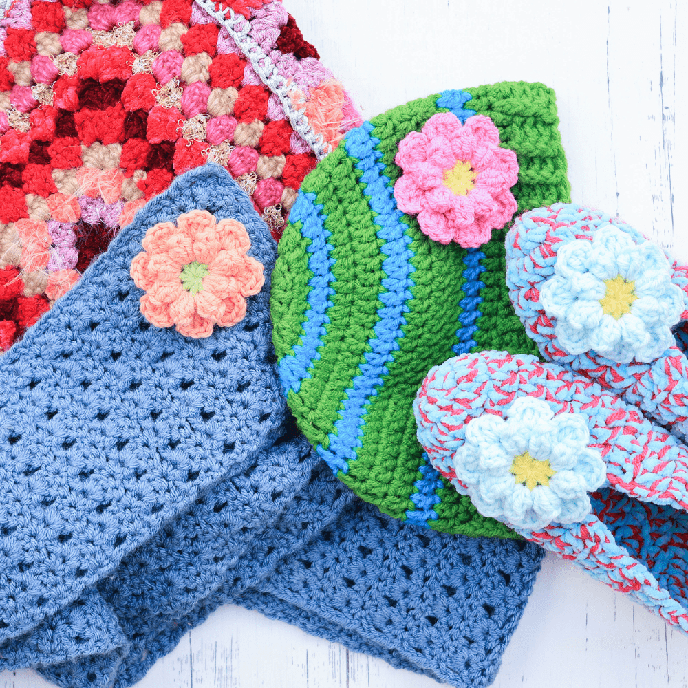 Easy Crochet Flower Applique - Secret Yarnery