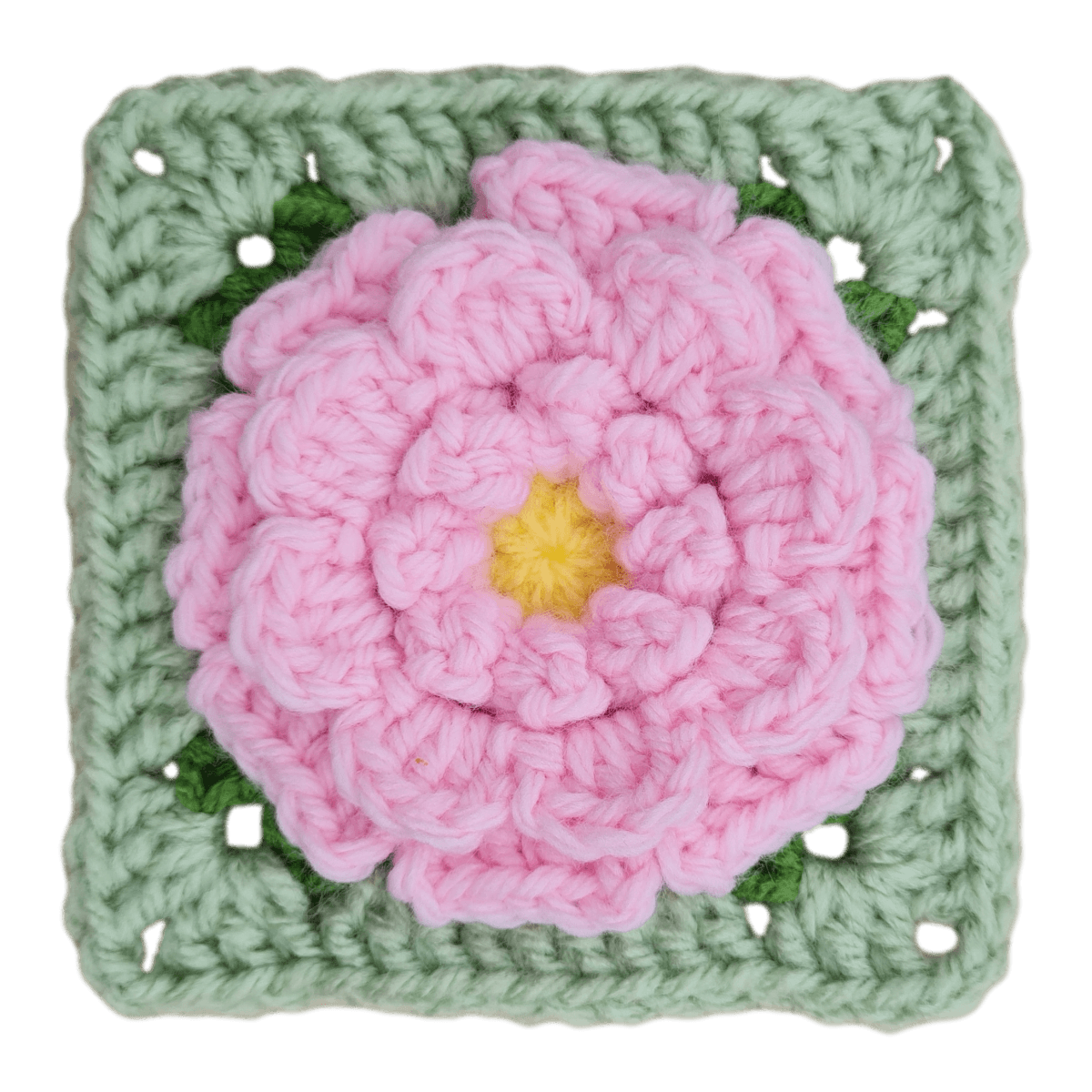 EASY Crochet Flower Granny Square - Single Zinnia BloomScape CAL 11