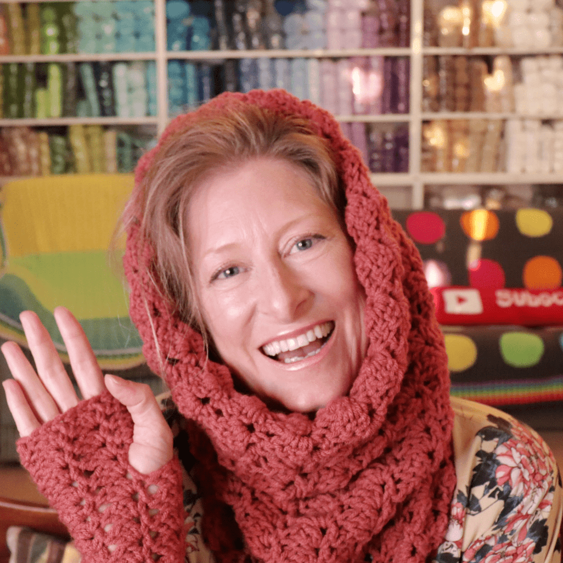 Easy Crochet Hoodie Pattern 🌷 One Row Repeat Crochet Cowl 🌸 Sober Granny in a Spiral