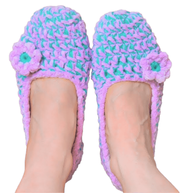 Easy Two-Hour Crochet Slippers for Beginners - Secret Yarnery