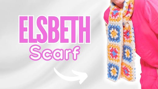 Elsbeth Inspired Crochet Scarf Tutorial | Continuous Join, Granny Squares