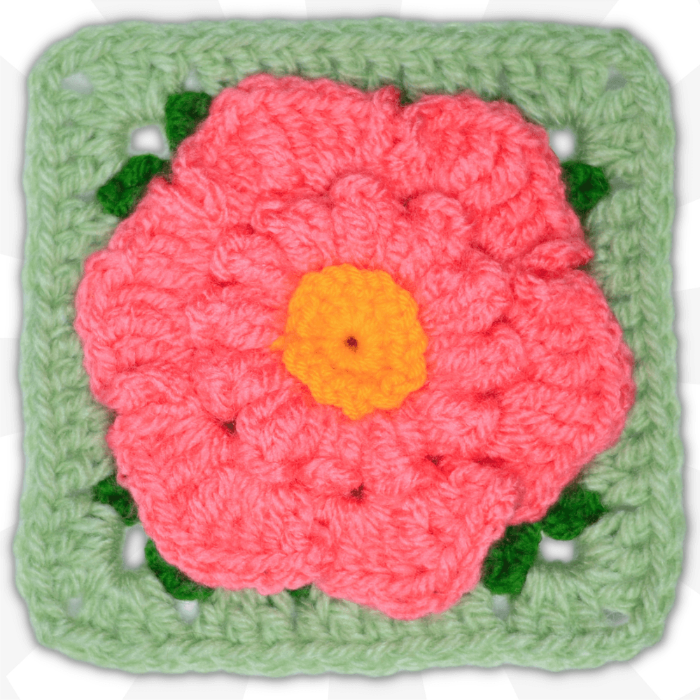 Hibiscus Flower Granny Square Written Pattern: Create a Beautiful Crochet Masterpiece