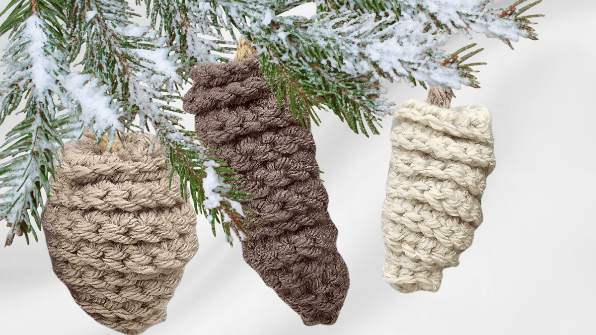 How to Crochet Pinecones in 3 Fun Shapes for Beginners – Easy Way