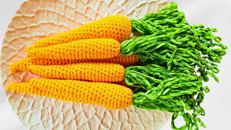 Easy Crochet Carrot Pattern : Perfect for Beginners!