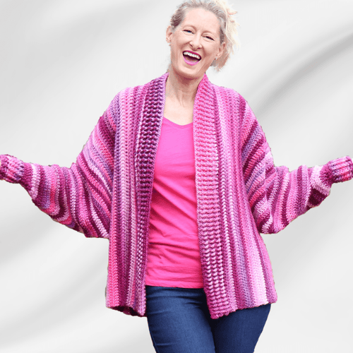 Easy Crochet Sweater for Beginners - The Tammy Sweater - Secret Yarnery