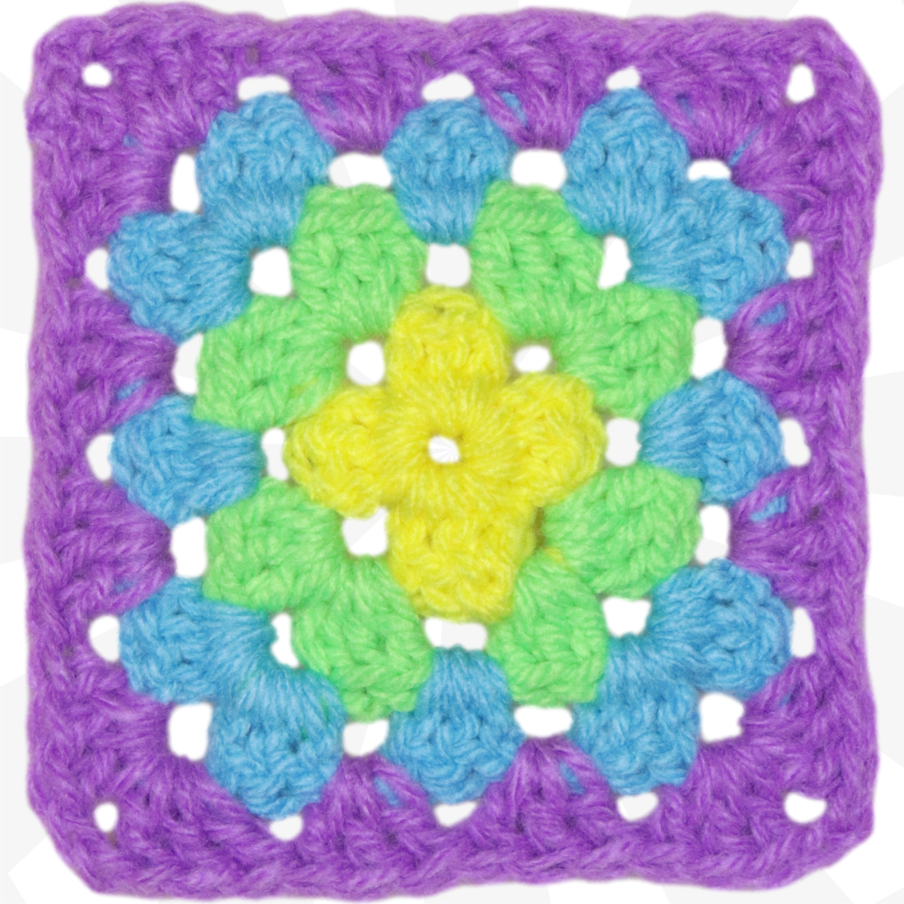 Easy-Crochet-Granny-Square-for-Perfect-Color-Changes-Without-Twisting Secret Yarnery