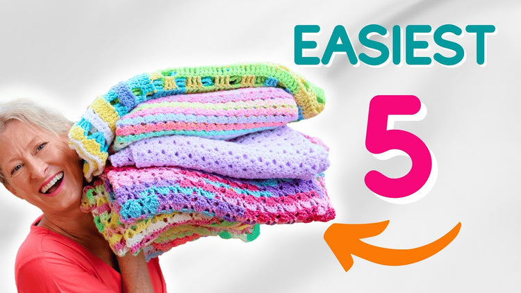 Crochet Stitches for Blankets: My Top 5 Simple Two-Row Repeats