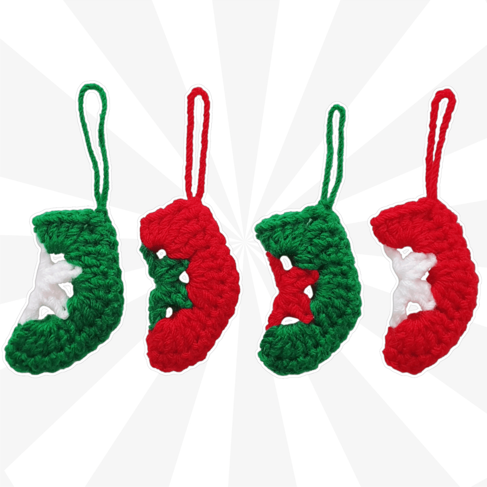 Mini Stocking Christmas Ornaments - The Secret Yarnery