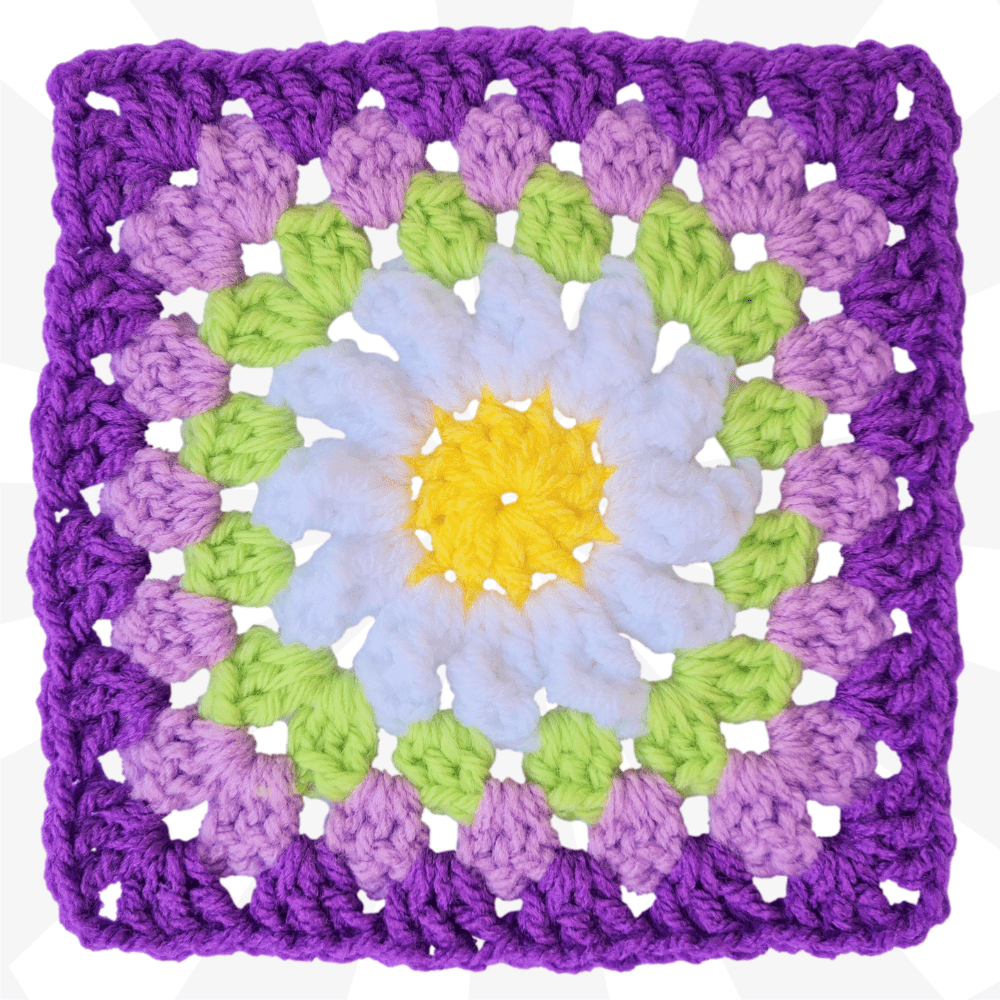 New Daisy Granny Square 🌼Easy Flower Granny Square for Beginners - The Secret Yarnery
