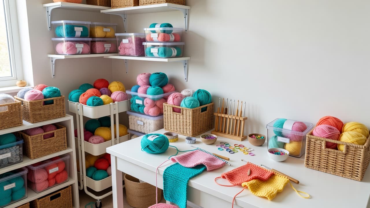 Crochet Stash Organization Ideas for Small Spaces | 2026