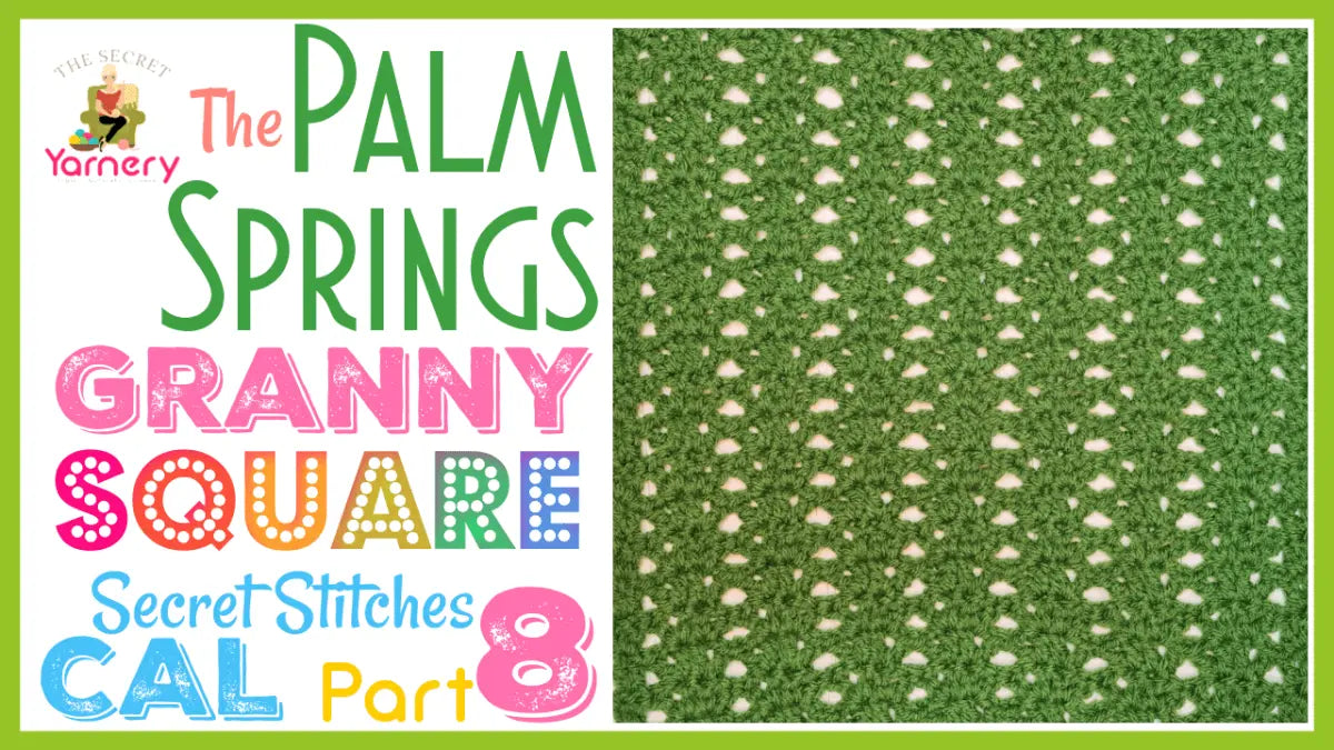 Easy One Row Repeat: Palm Springs Granny Square Crochet Guide