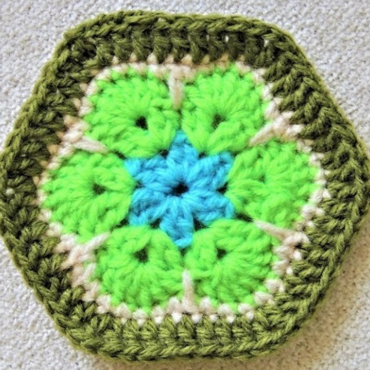 African Crochet Flower