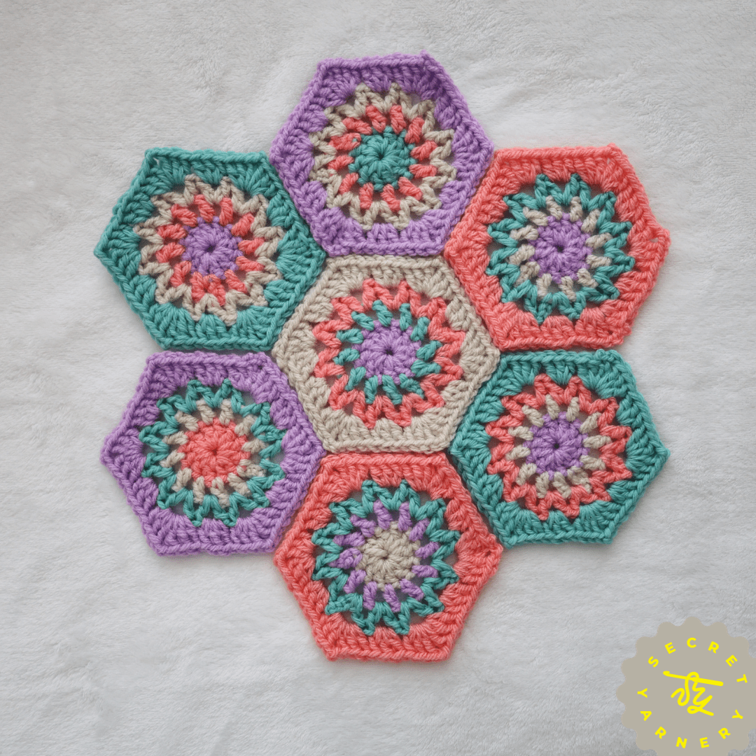 How to Crochet an Easy Zig Zag Hexagon for Blankets, Decor, and More!